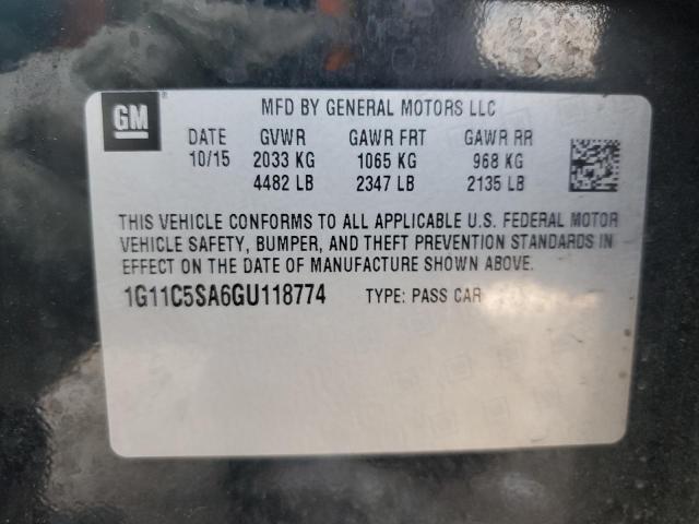2016 CHEVROLET MALIBU LIM 1G11C5SA6GU118774