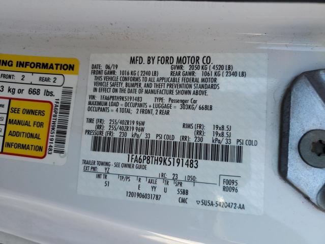 2019 FORD MUSTANG 1FA6P8TH9K5191483