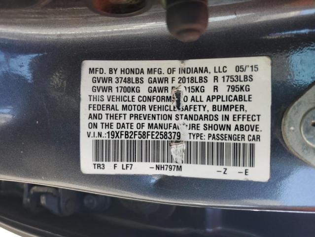 2015 HONDA CIVIC LX 19XFB2F58FE258379