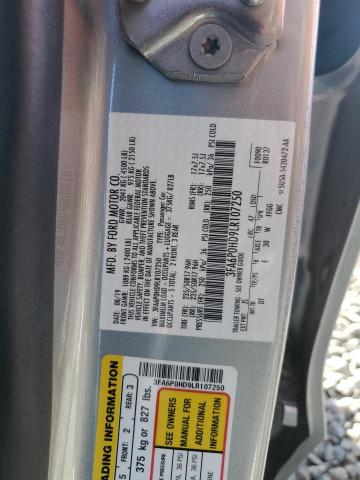 2020 FORD FUSION SE - 3FA6P0HD9LR107250