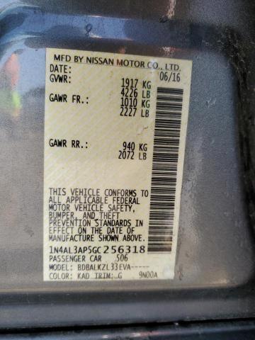 2016 NISSAN ALTIMA 2.5 - 1N4AL3AP5GC256318