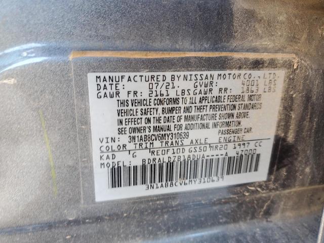 2021 NISSAN SENTRA SV - 3N1AB8CV6MY310639
