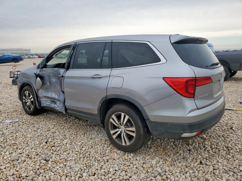 HONDA PILOT EXL 2017 silver  gas 5FNYF6H51HB022736 photo #3