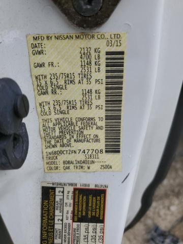 2015 NISSAN FRONTIER S - 1N6BD0CT2FN747708