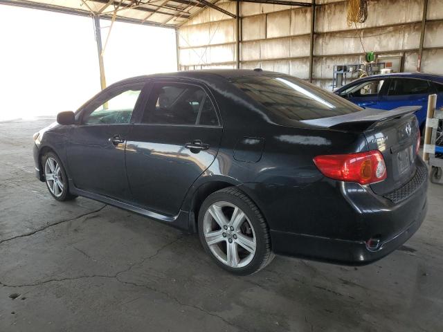 TOYOTA COROLLA XR 2009 black  gas 1NXBE40E49Z020752 photo #3
