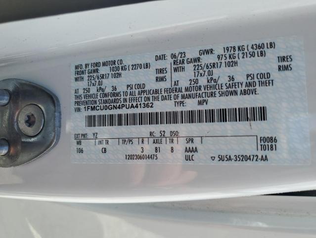 2023 FORD ESCAPE ACTIVE 1FMCU0GN4PUA41362