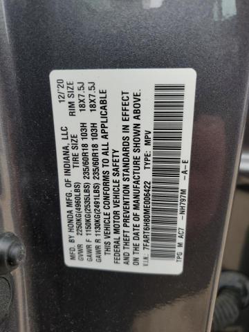 2021 HONDA CR-V EXL 7FART6H80ME006422
