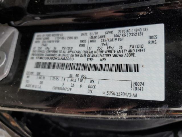 2019 FORD ESCAPE TIT 1FMCU9J92KUA82033