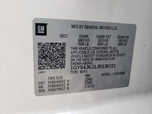 2018 CADILLAC ESCALADE E - 1GYS4JKJ1JR136721