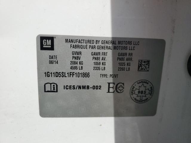 2015 CHEVROLET MALIBU 2LT - 1G11D5SL1FF101866