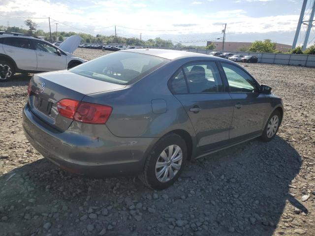 VOLKSWAGEN JETTA BASE 2013 gray  gas 3VW2K7AJ8DM257166 photo #4