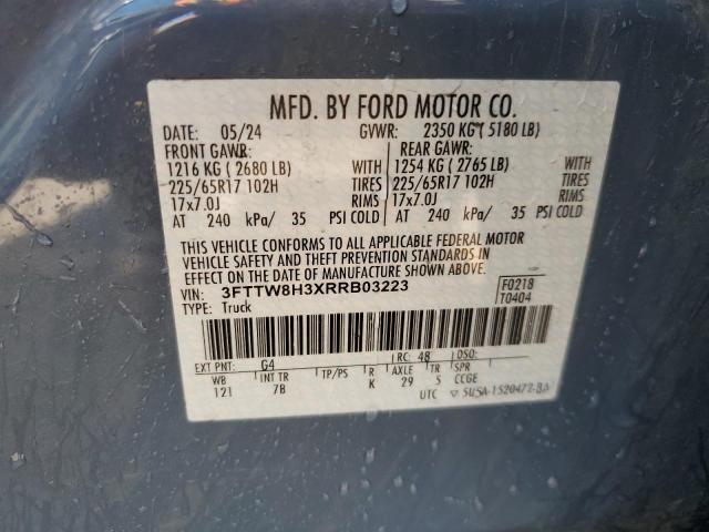 2024 FORD MAVERICK X - 3FTTW8H3XRRB03223