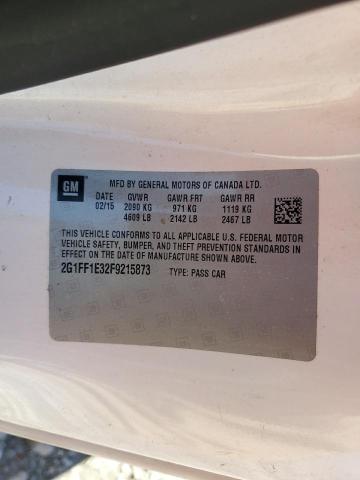 2015 CHEVROLET CAMARO LT 2G1FF1E32F9215873