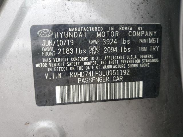 2020 HYUNDAI ELANTRA SE - KMHD74LF3LU951192