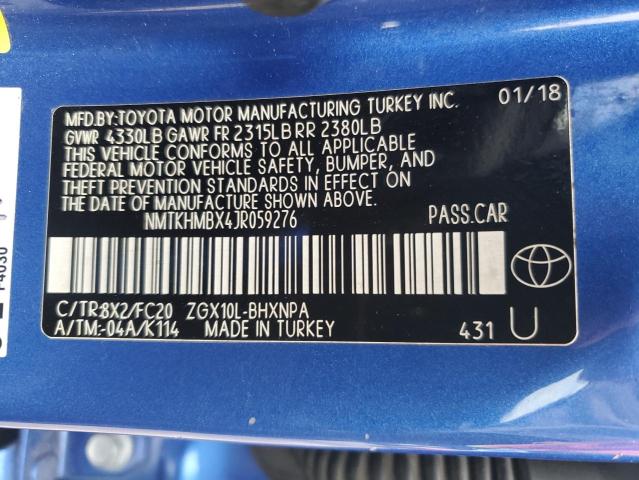 2018 TOYOTA C-HR XLE NMTKHMBX4JR059276
