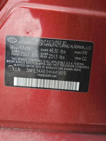 2017 HYUNDAI SONATA SPO - 5NPE34AB3HH445819