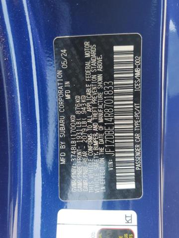 2024 SUBARU BRZ LIMITE JF1ZDBE14R8701833