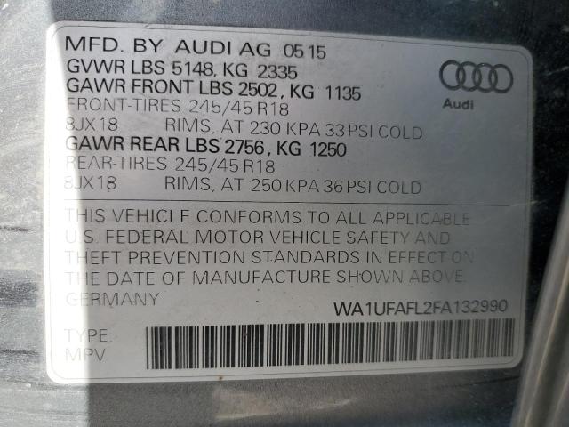 2015 AUDI A4 ALLROAD WA1UFAFL2FA132990