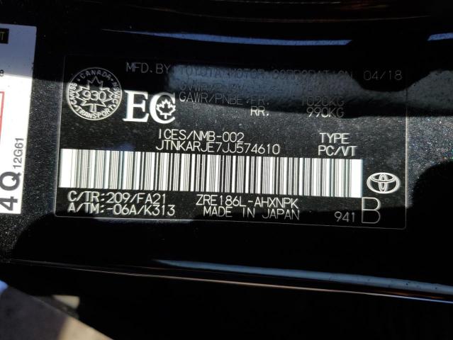 2018 TOYOTA COROLLA IM - JTNKARJE7JJ574610