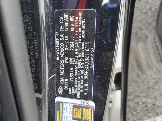 2019 KIA FORTE FE - 3KPF24AD1KE116315