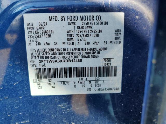2024 FORD MAVERICK X 3FTTW8A3XRRB12465