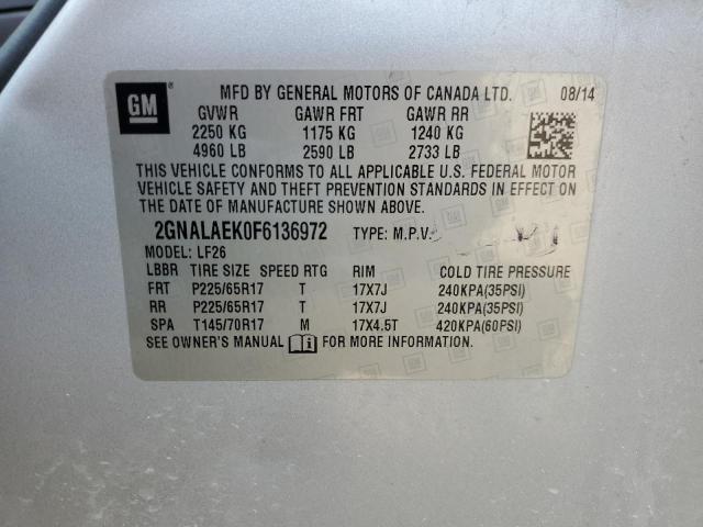 2015 CHEVROLET EQUINOX LS - 2GNALAEK0F6136972