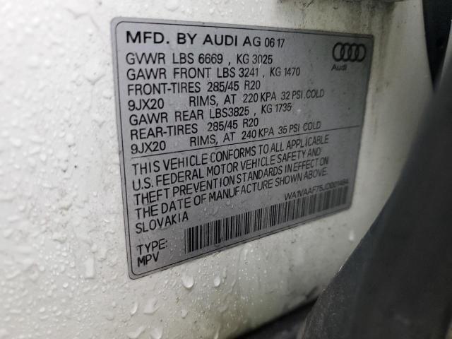 2018 AUDI Q7 PRESTIG WA1VAAF75JD001484