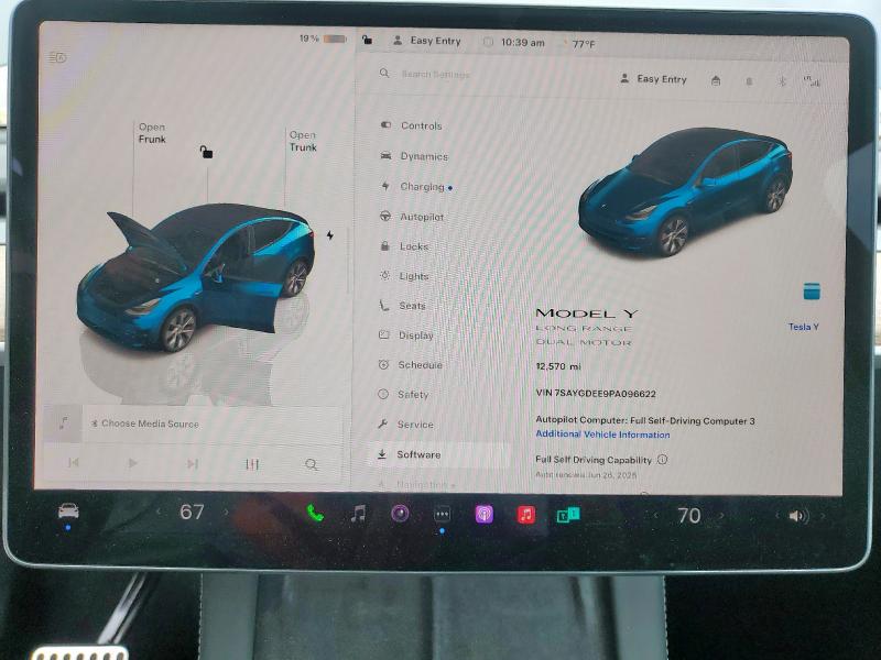 2023 TESLA MODEL Y 7SAYGDEE9PA096622