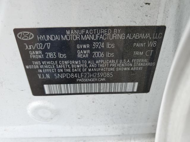 2018 HYUNDAI ELANTRA SE - 5NPD84LF2JH239085