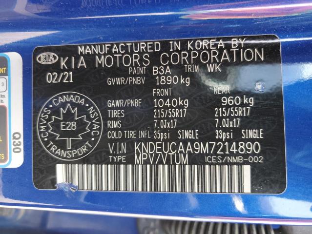 2021 KIA SELTOS S KNDEUCAA9M7214890