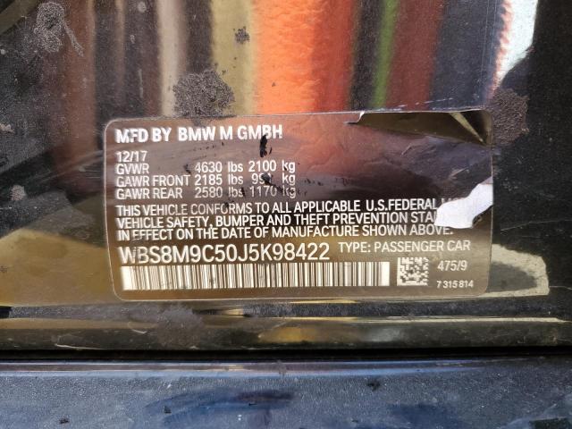 2018 BMW M3 WBS8M9C50J5K98422