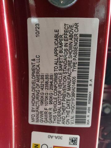 2024 HONDA ACCORD EX 1HGCY1F38RA014606