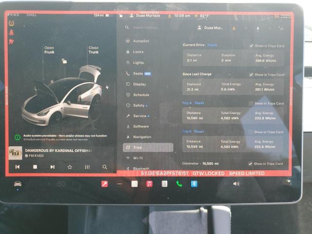 2023 TESLA MODEL 3 - 5YJ3E1EA2PF578151