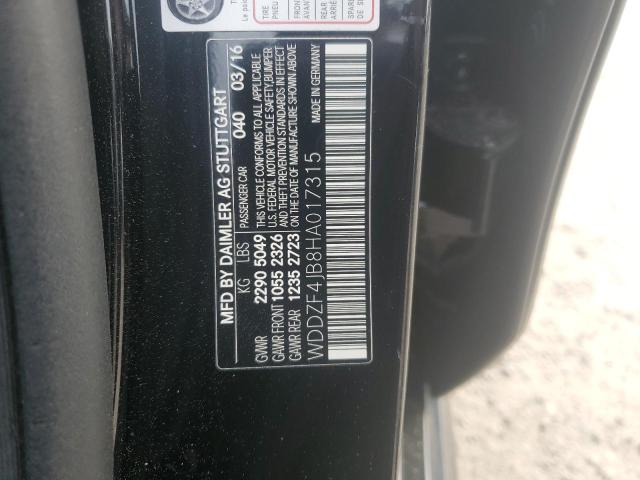 2017 MERCEDES-BENZ E 300 WDDZF4JB8HA017315