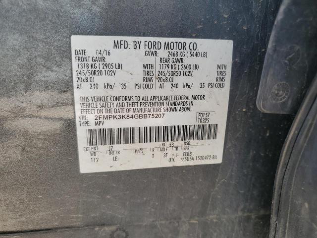 2016 FORD EDGE TITAN 2FMPK3K84GBB75207