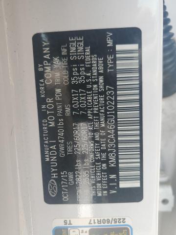 2016 HYUNDAI TUCSON LIM - KM8J3CA46GU102237