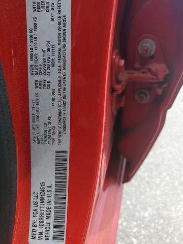 2022 RAM 1500 BIG H - 1C6RREFT1NN124615