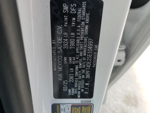 2025 KIA K4 LX 3KPFT4DE2SE104997