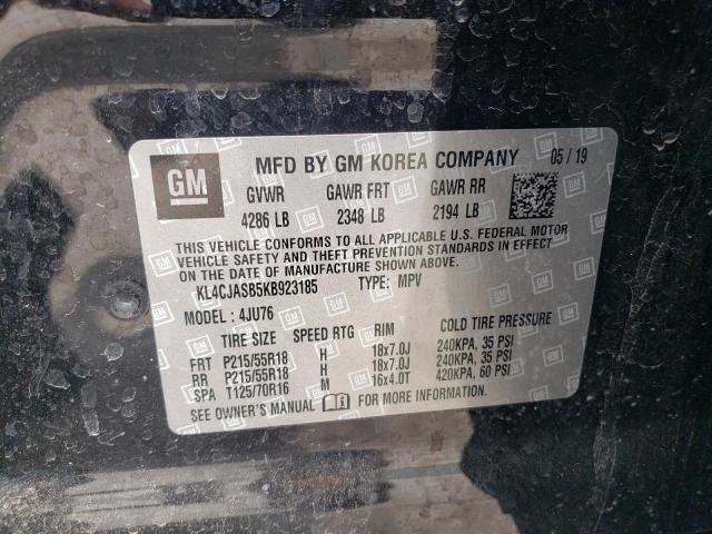 2019 BUICK ENCORE PRE KL4CJASB5KB923185