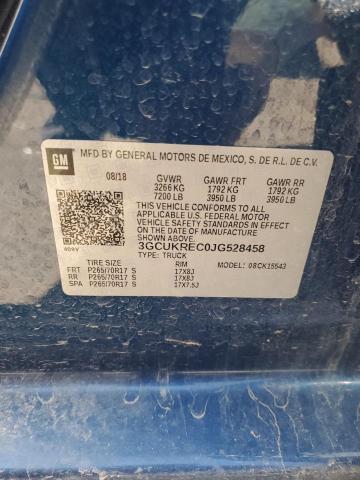 2018 CHEVROLET SILVERADO - 3GCUKREC0JG528458