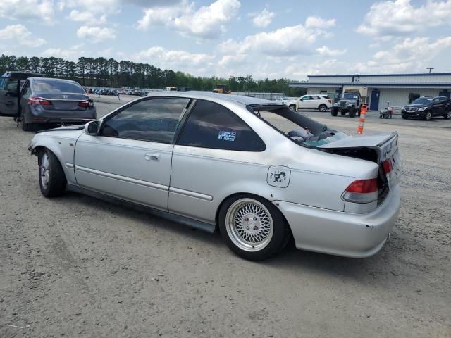 HONDA CIVIC EX 2000 silver  gas 1HGEJ8242YL111341 photo #3