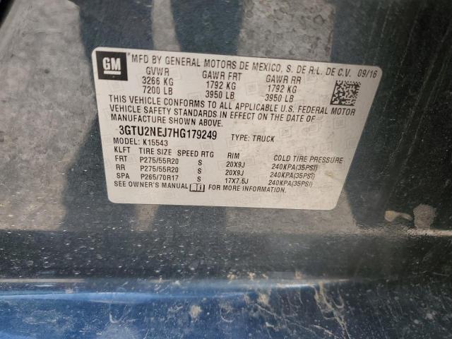 2017 GMC SIERRA K15 - 3GTU2NEJ7HG179249
