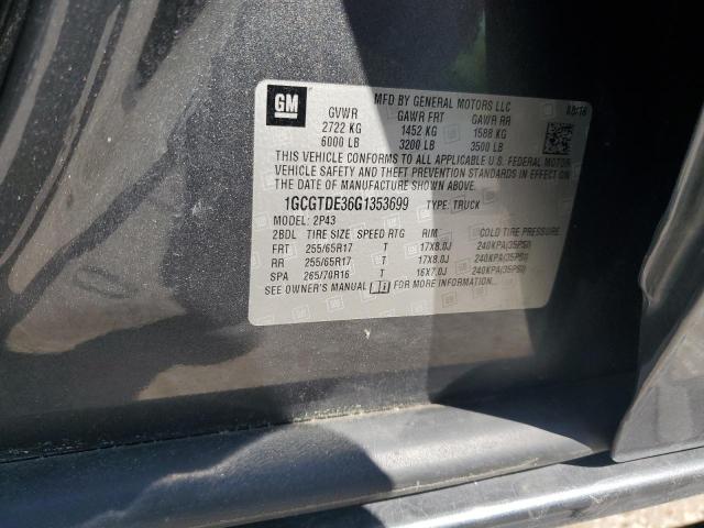 2016 CHEVROLET COLORADO Z - 1GCGTDE36G1353699