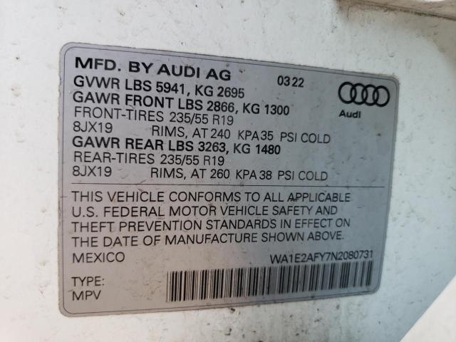 2022 AUDI Q5 E PREMI - WA1E2AFY7N2080731