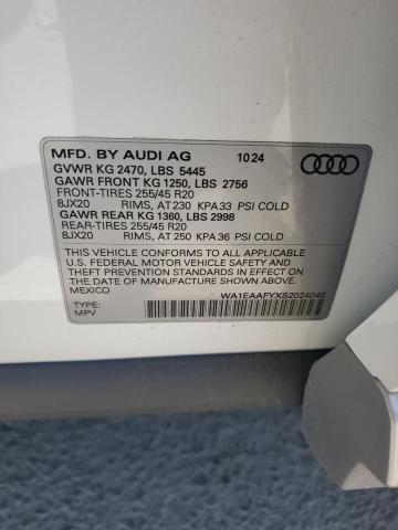 2025 AUDI Q5 PREMIUM WA1EAAFYXS2024040