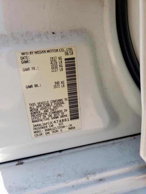 2018 NISSAN ALTIMA 2.5 - 1N4AL3AP5JC474881