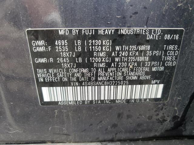 2017 SUBARU OUTBACK 2. 4S4BSANC8H3225025