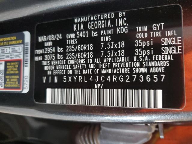 2024 KIA SORENTO S - 5XYRL4JC4RG273657