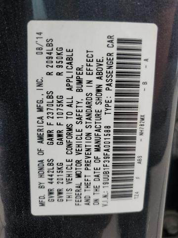 2015 ACURA TLX 19UUB1F39FA001588