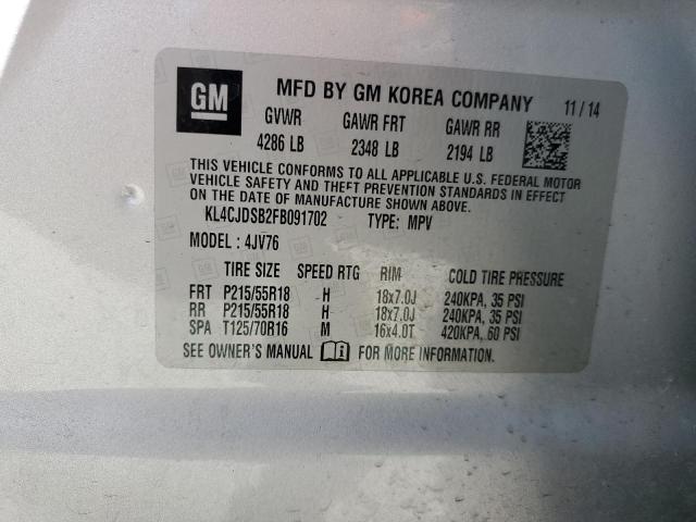 2015 BUICK ENCORE PRE - KL4CJDSB2FB091702
